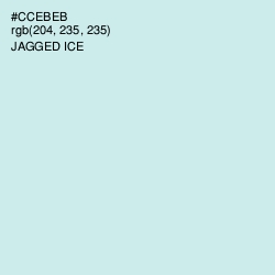 #CCEBEB - Jagged Ice Color Image